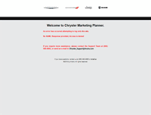 Tablet Screenshot of chryslerdealermktgplanner.com